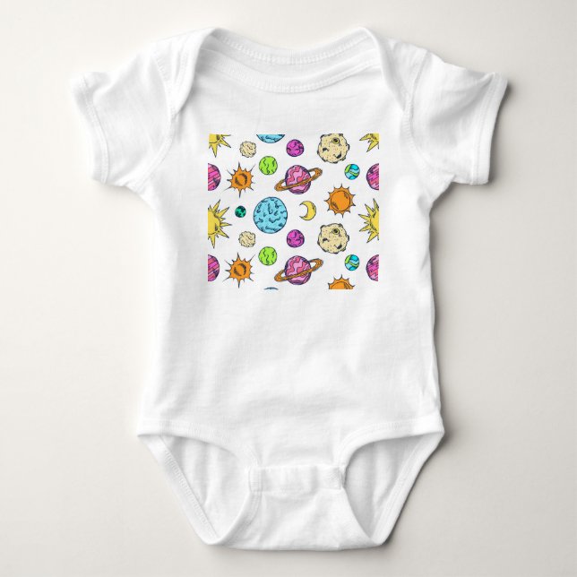 Rymdpunkter - Kosmisk bakgrund T Shirt (Framsida)