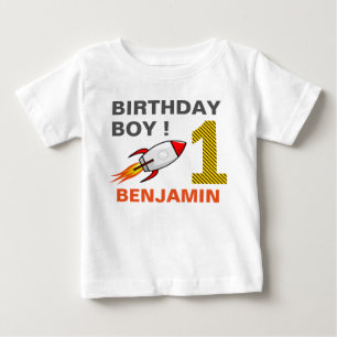 Rymdraket 1-års födelsedagsfest t shirt