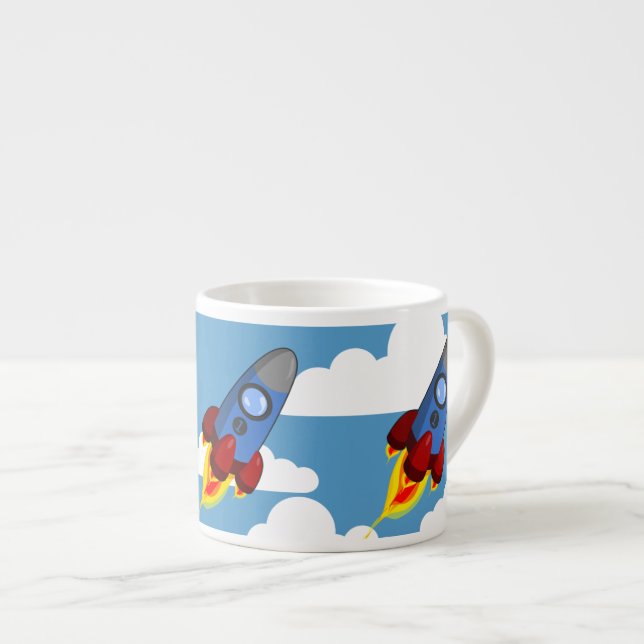 Rymdraket Espressomugg (Framsida höger)