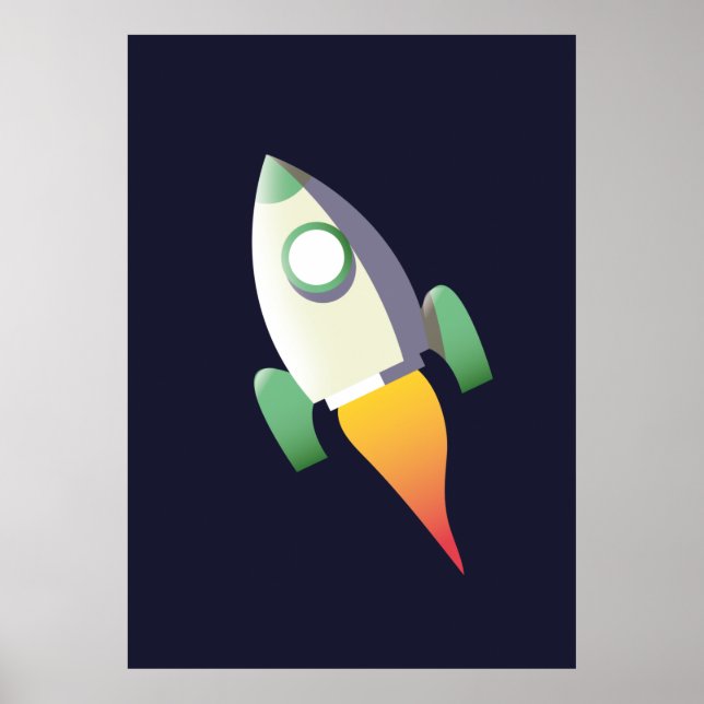 Rymdraket Poster (Framsidan)