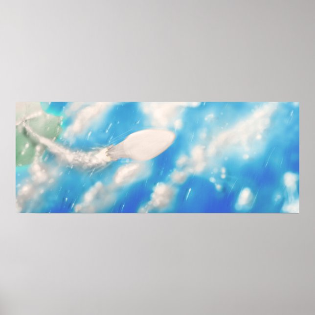 Rymdraketen Hiss från uppskjutningen. Poster (Framsidan)