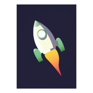 Rymdraketer Fototryck