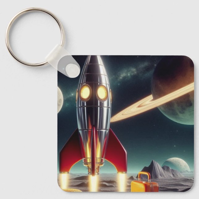 Rymdraketer Nyckelring (Framsida)