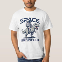 Rymdrättsastronaut Ridande T-Rex T-Shirt 