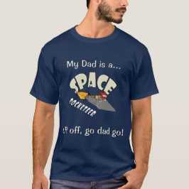 Rymdresa för en raketflygare t shirt