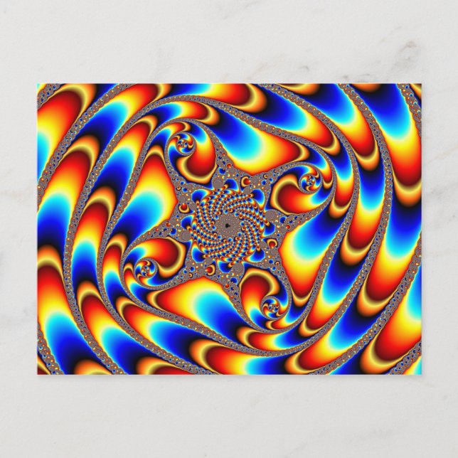 Rymdresa - Fractal Vykort (Framsida)