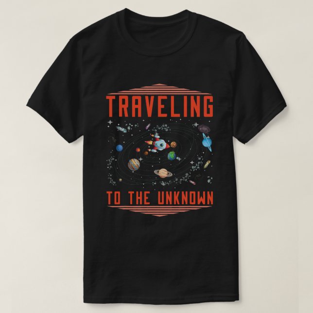 Rymdresa Galaxy Solar System Space Coloniza T Shirt (Design framsida)
