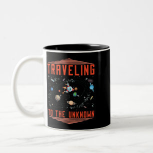 Rymdresa Galaxy Solar System Space Coloniza Två-Tonad Mugg