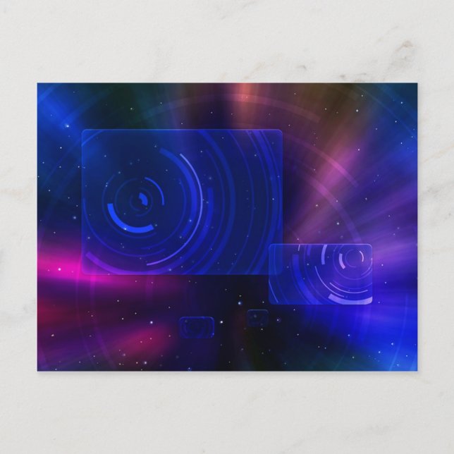 Rymdresa Vykort (Framsida)