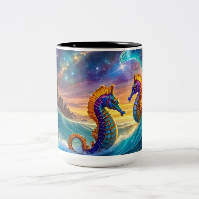 Rymdsjöarnas utformning efter Rik AMeN Gill Två-Tonad Mugg (Center)