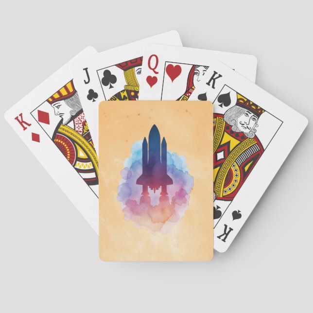 Rymdskepp Casinokort (Baksidan)
