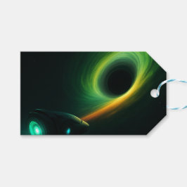 Rymdskepp Escape Favor Märken – Futuristisk Fest Presentetikett