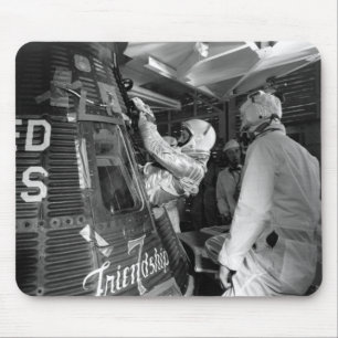 Rymdskepp för John Glenn skrivande in vänskap 7 Musmatta