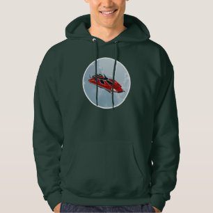 Rymdskepp Hoodie
