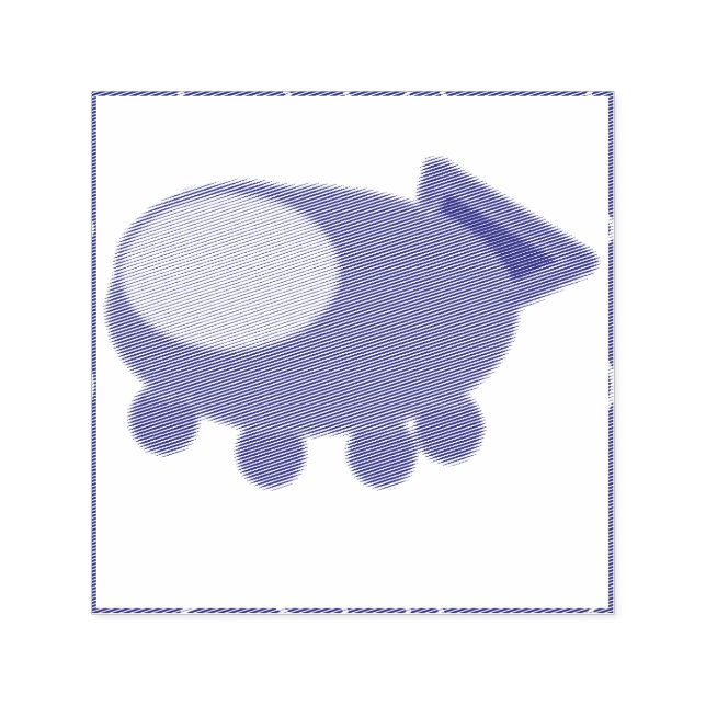 Rymdskepp Självfärgande Stämpel (Design)