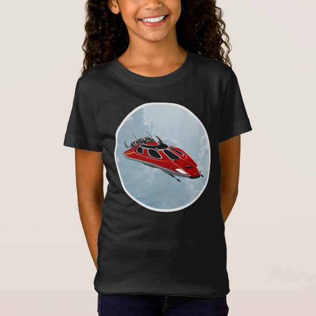 Rymdskepp T Shirt (Framsida)