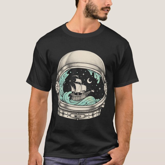 Rymdskepp T Shirt (Framsida)