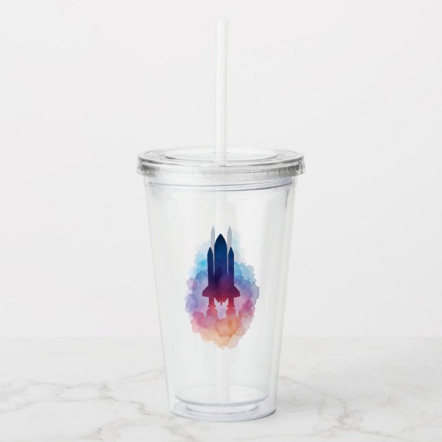 Rymdskepp Take Away Mugg (Framsida)