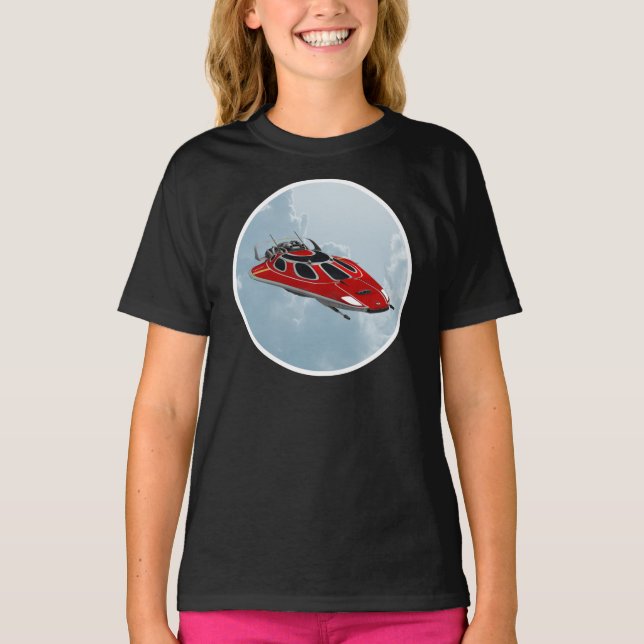 Rymdskepp Tee Shirt (Framsida)