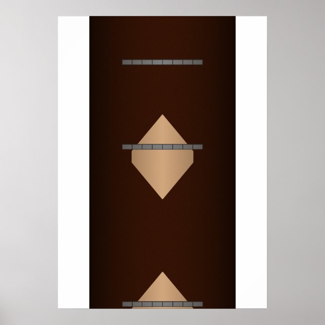 Rymdskepp tempelmatta poster (Framsidan)
