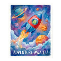 Rymdskepp & Utomjordingseventyr Väntar Rymden