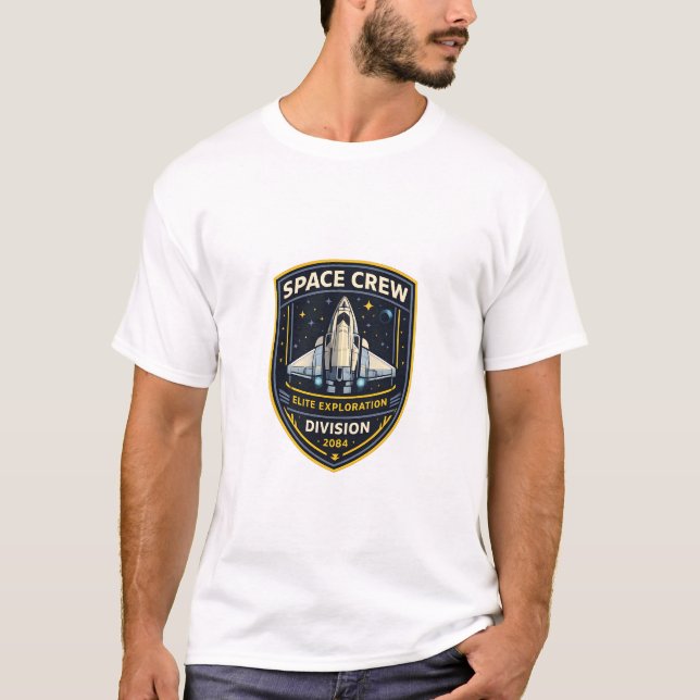 Rymdskepps Expedition Avdelning Män T-Shirt (Framsida)
