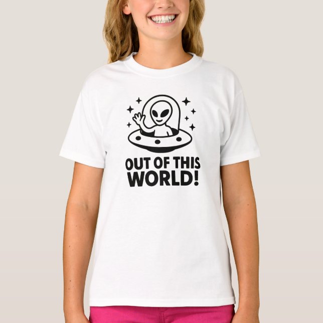 Rymdskoj Rymdskepp Grafisk Design T Shirt (Framsida)