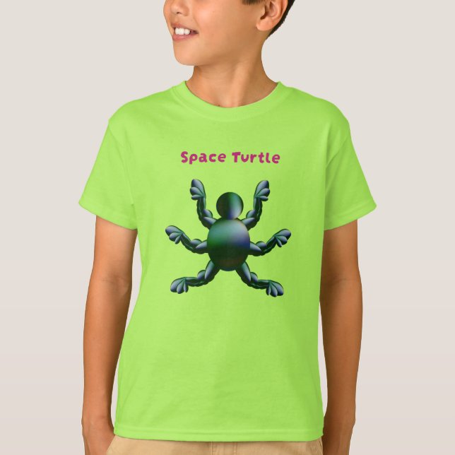 Rymdsköldpadda T Shirt (Framsida)