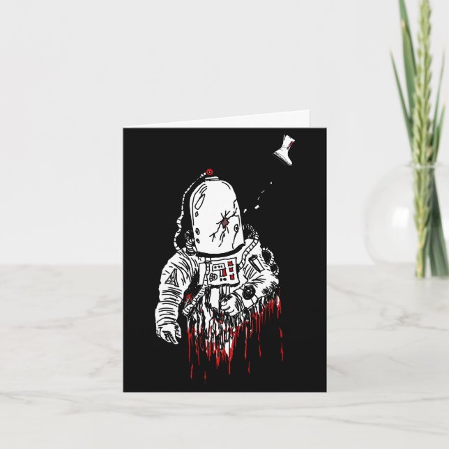 Rymdskräck, astronaut rymdesuit kort (Framsida)