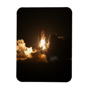 Rymdskytte Jorden Orbital Racecraft Nattkanva Magnet
