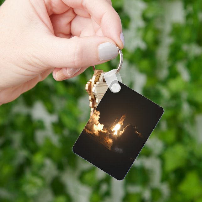 Rymdskytte Jorden Orbital Racecraft Nattkanva Nyckelring (Hand)