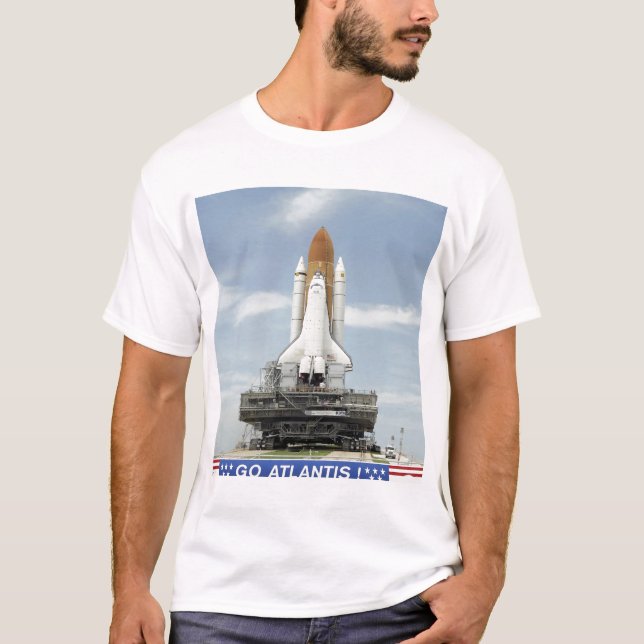 Rymdskyttel Atlantis 2 Tee Shirt (Framsida)