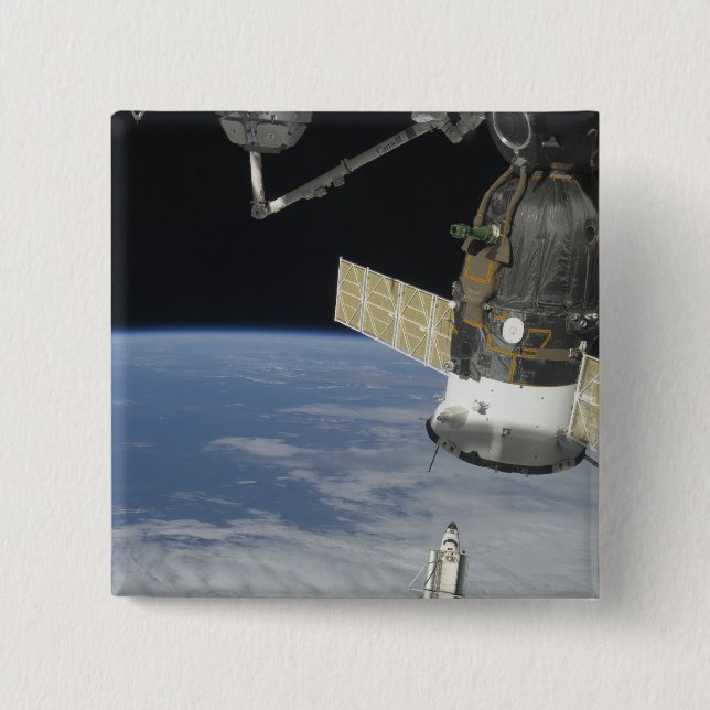 Rymdskyttel Endeavor, en Sojuz rymdfarkost Knapp (Framsida)