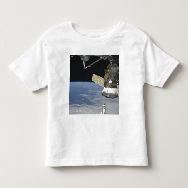 Rymdskyttel Endeavor, en Sojuz rymdfarkost T-shirt (Framsida)