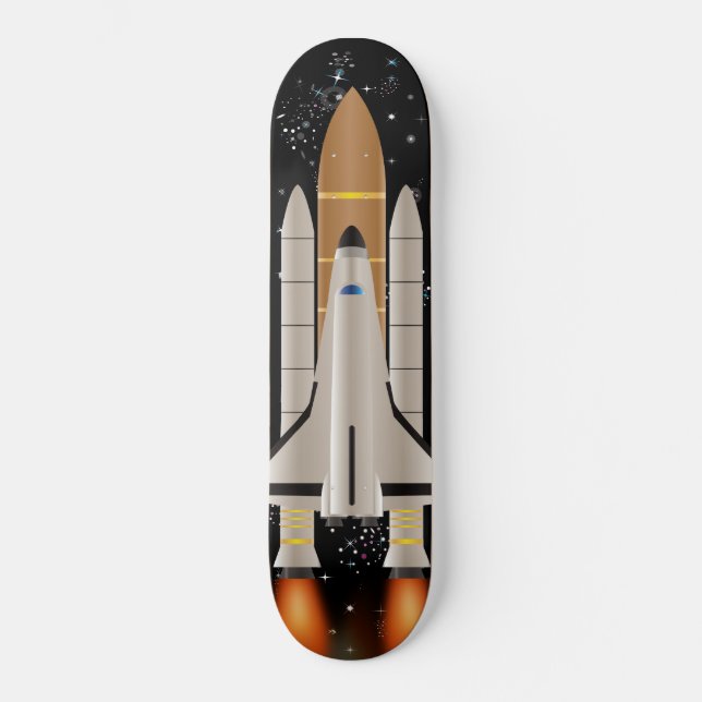 Rymdskyttelns startande Skateboarddäck Skateboard Bräda 19,5 Cm (Framsida)