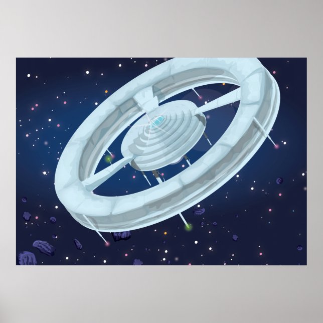 Rymdstation Poster (Framsidan)
