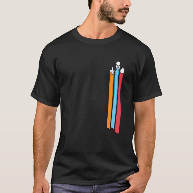 RymdTävlan Rand Manar T-shirt lustigt (Framsida)