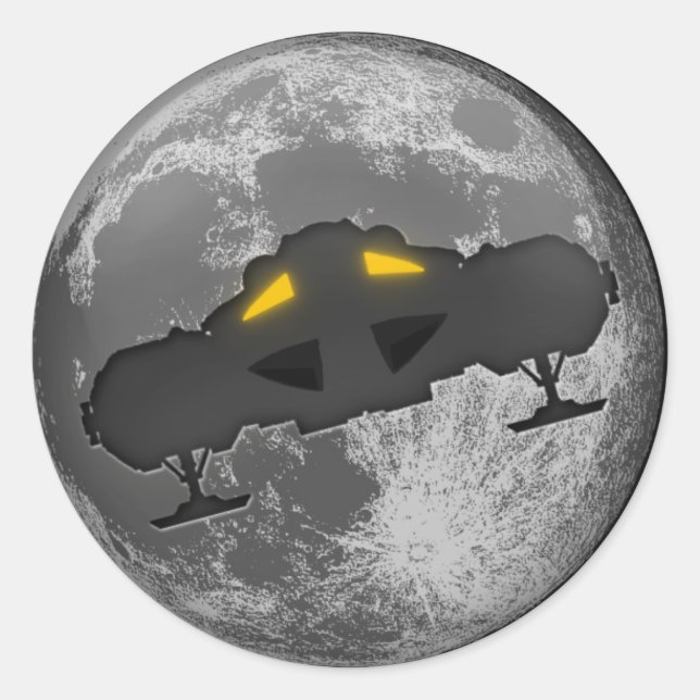 Rymdteknik: 1999 Åldekal Runt Klistermärke (Framsida)