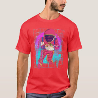 Rymdteknik 90:s konsthwave Vaporwave Ramen Noodles T Shirt