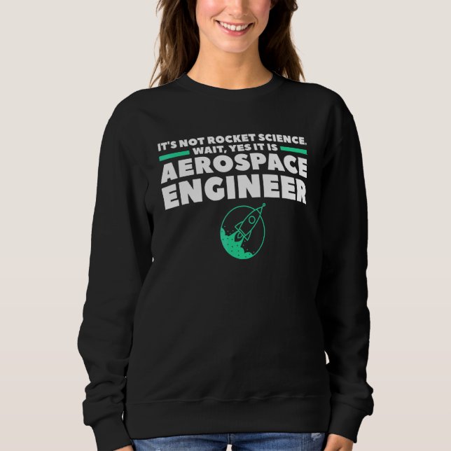 Rymdtekniker Det är inte raketforskning Vänta Jo T Shirt (Framsida)