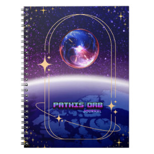 Rymdtema Pathis Orb Anteckningsbok Journal