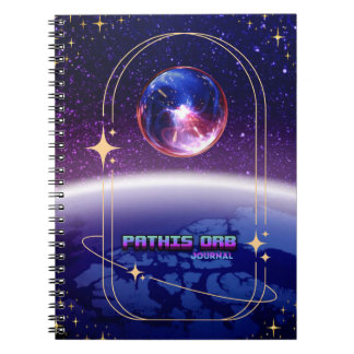 Rymdtema Pathis Orb Anteckningsbok Journal