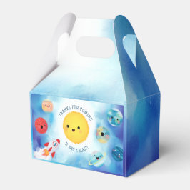 Rymdtema Rymden Rocket 1st Birthday Favo Presentaskar