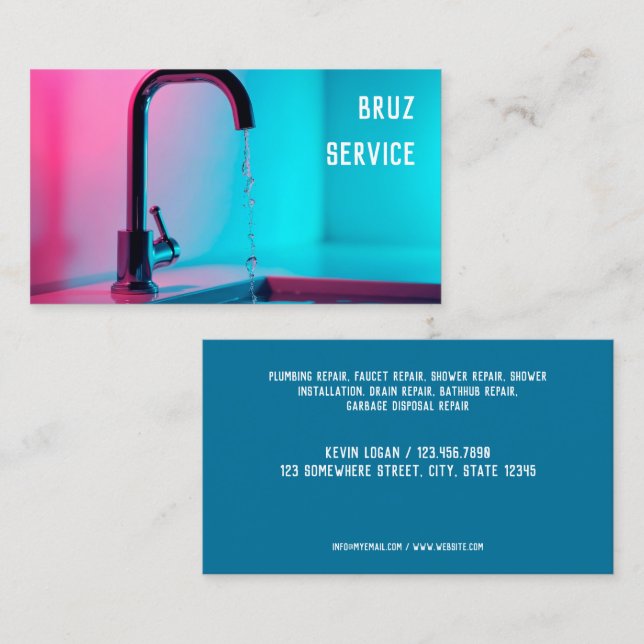 Rymdtjänster Visitkort (Fram/baksida)