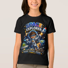 Rymdtröja för barn | Rymdutforskare T Shirt