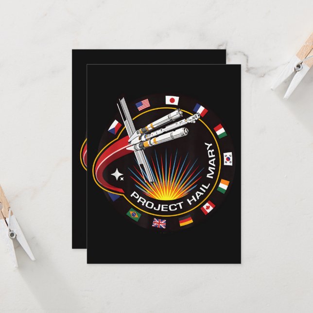 Rymduppdragslapp Kort (Fram/Back In Situ)