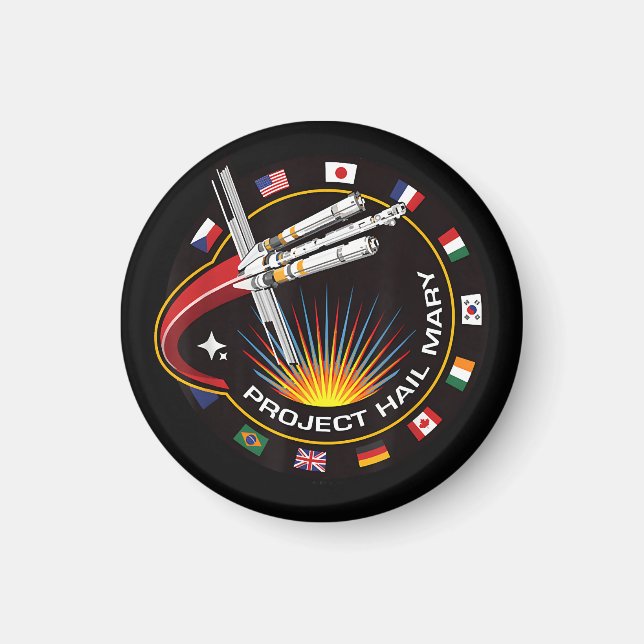 Rymduppdragslapp Magnet (Framsidan)