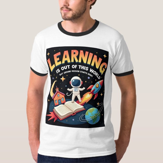 Rymdutbildning T-Shirt (Framsida)