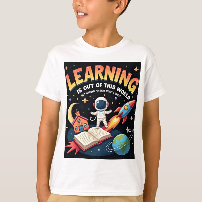 Rymdutbildning T-Shirt (Framsida)