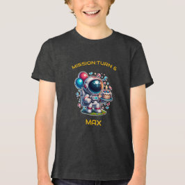 Rymdutforskare Astronaut Födelsedags T-Shirt Pojke